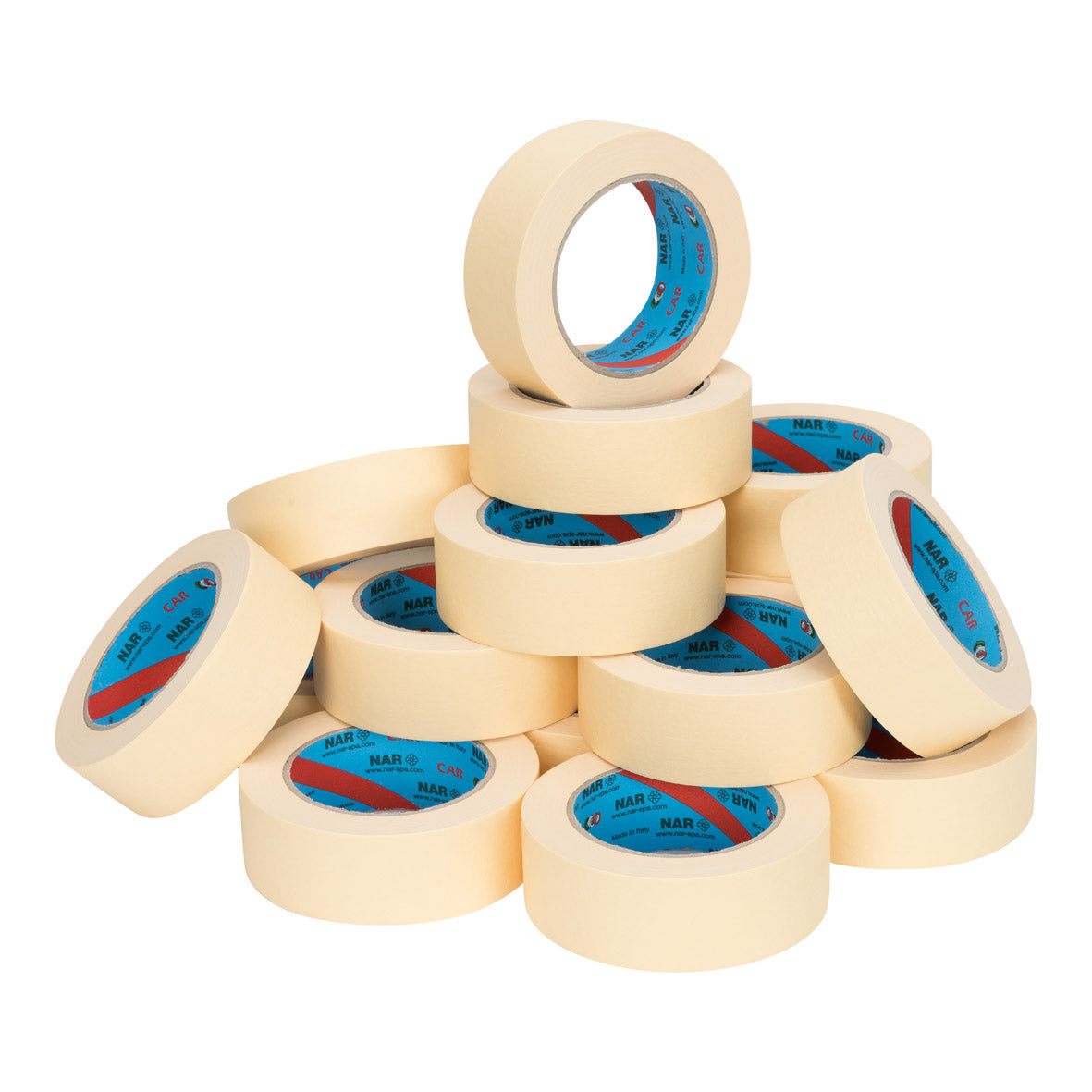 Klika - Maskinge (nar) 58 gram/m2 38 mm x 50 meter geel-beige | 8 stuks