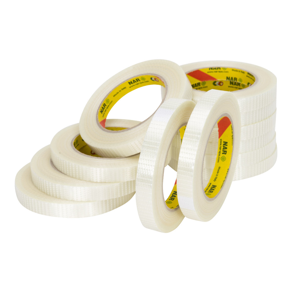 NAR - Pp thermofusible e renforcé () transparent 15 mm x 50 mètres | 10 pièces