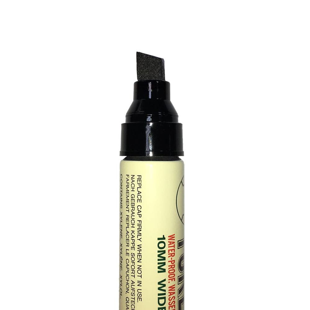 Klika - Yoken permanent marker zwart 10 mm punt 12 stuks