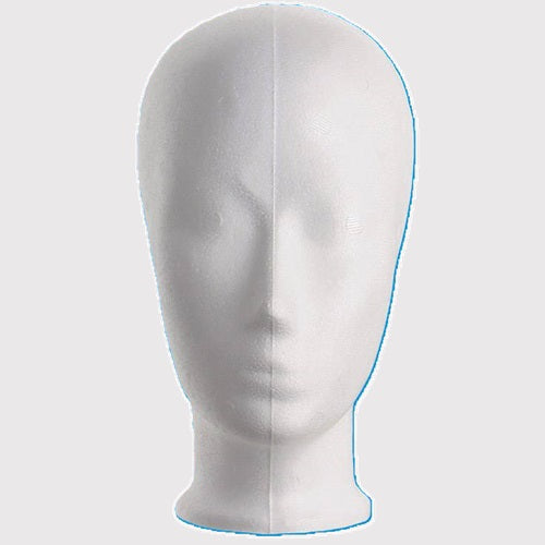 Klika -  Pruikenkop wit hoogte 25 cm kind