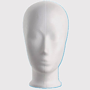 Klika - Perruque blanche hauteur tête 25 cm enfant