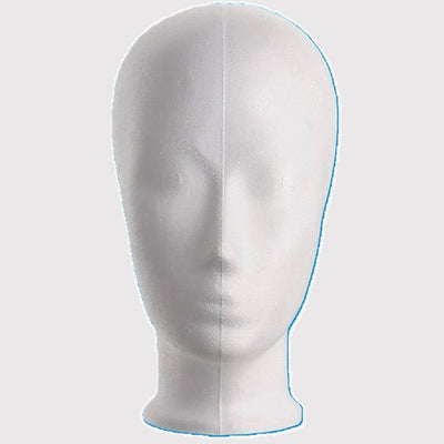 Klika - Perruque blanche hauteur tête 25 cm enfant