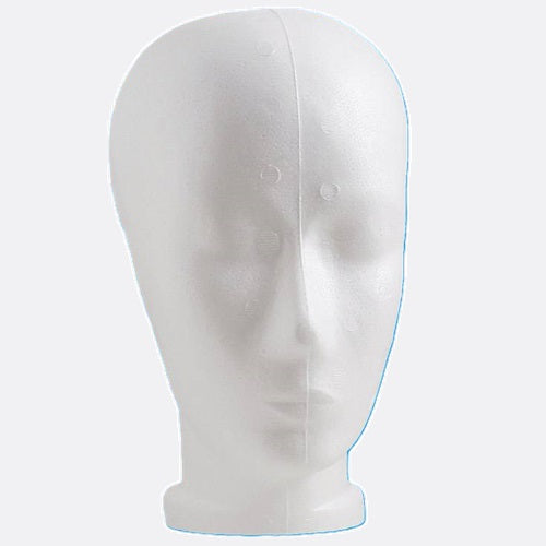 Klika - Perruque blanche hauteur tête 26 cm dame