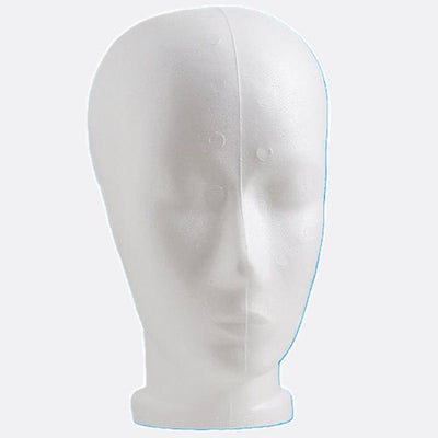 Klika - Perruque blanche hauteur tête 26 cm dame