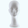 Klika - Perruque blanche hauteur tête 34 cm dame