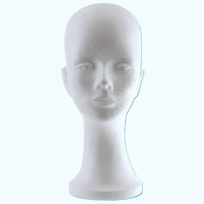 Klika - Perruque blanche hauteur tête 34 cm dame