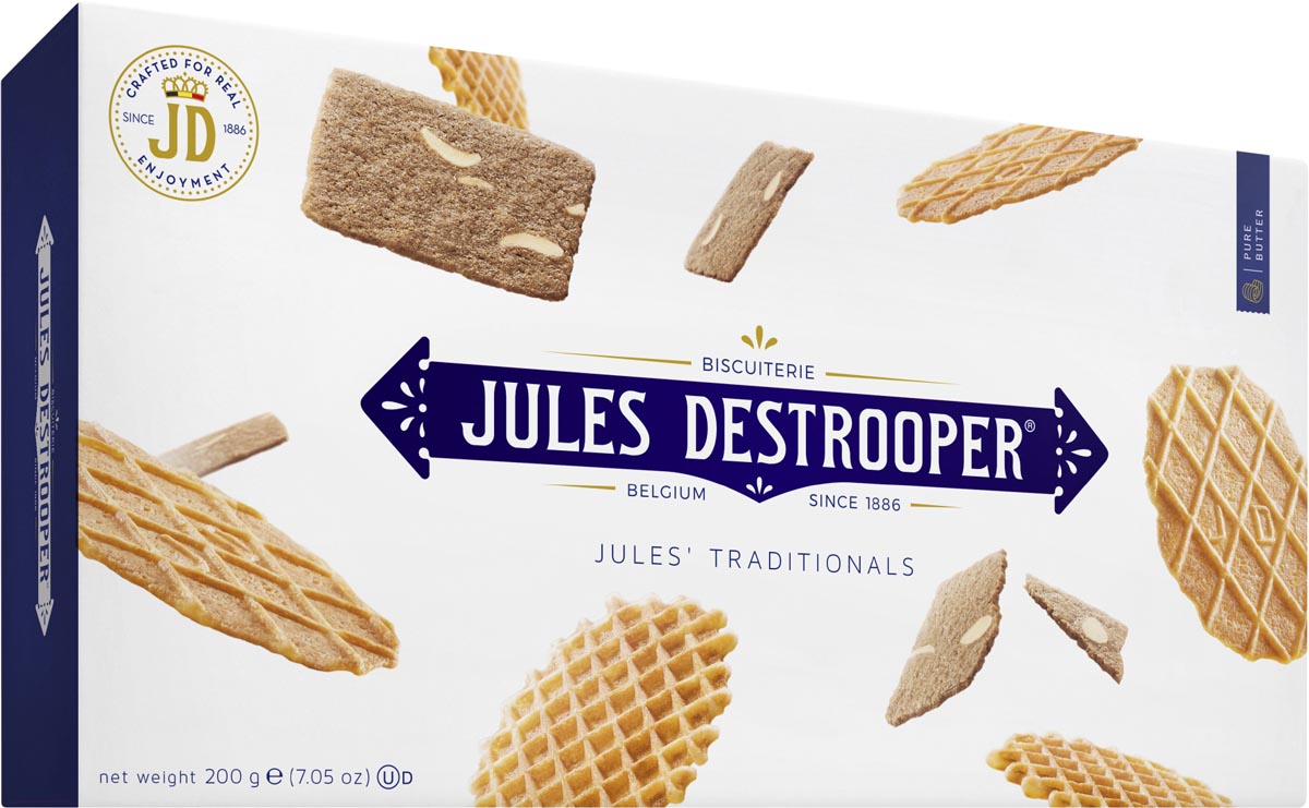 Jules Destrooper -  koekjes, Jules' Traditionals, doos van 200 gram