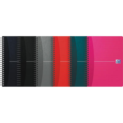 Oxford – Essentials Spiralnotizbuch, 180 Seiten, ft A5, kariert 5 mm, verschiedene Farben