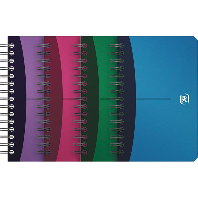 Oxford - Carnet Urban Mix, 180 pages, pi 11 x 17 cm, carreaux 5 mm, couleurs assorties