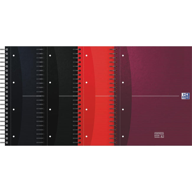 Oxford - Essentials pean Book, 240 pages, format A4+, à carreaux, couleurs assorties