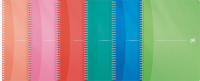 Oxford – My Colors Spiralnotizbuch, 180 Seiten, ft A4, kariert 5 mm, verschiedene Farben