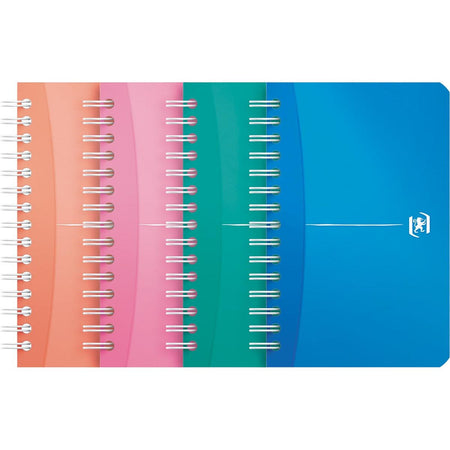Oxford - My Colors Notizbuch, 180 Seiten, ft 9 x 14 cm, kariert 5 mm, verschiedene Farben