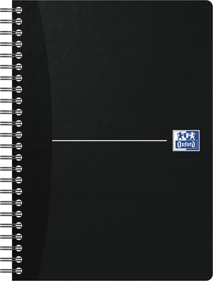 Oxford – Essentials Spiralnotizbuch, 180 Seiten, ft A5, liniert, schwarz