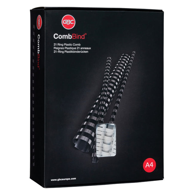 GBC -  CombBind Bindruggen Zwart 22mm (100)