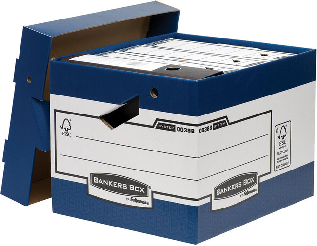 Bankers Box - archiefdoos, formaat 33,3 x 29,2 x 40,4 cm, blauw