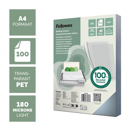 Fellowes -  Voorblad  a4 pet 180micron