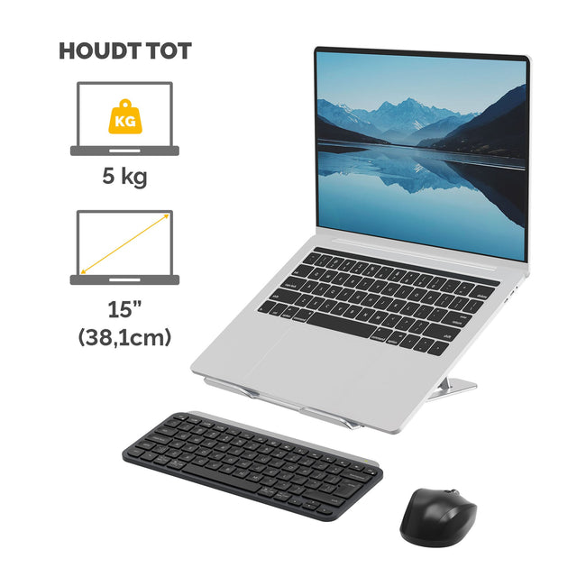 Fellowes -  Laptopstandaard  alumia zilver
