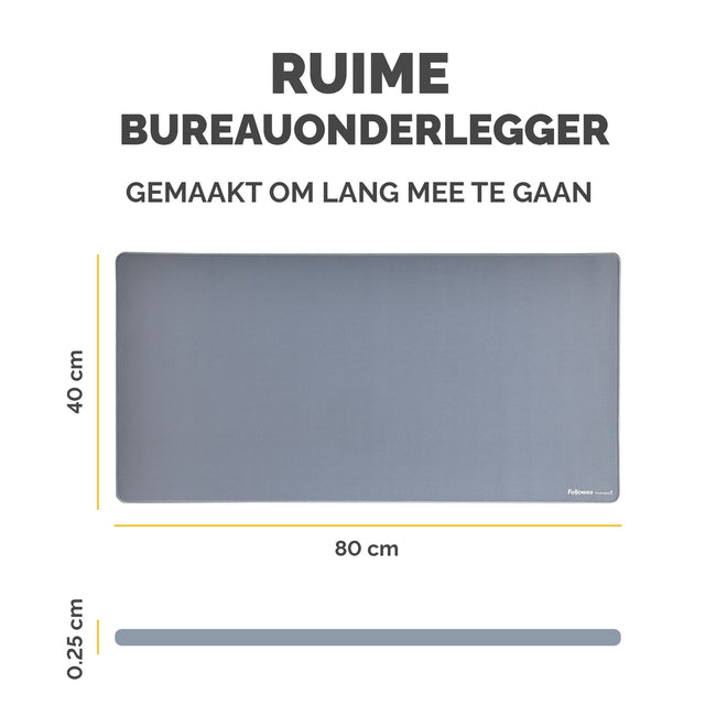 Fellowes -  (New) Bta Desk Mat Marine bureaulegger Blauw