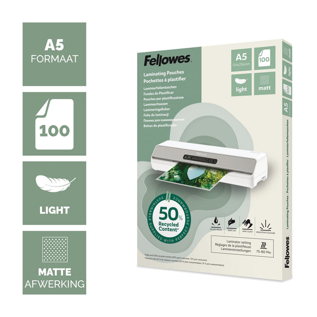Fellowes -  100143437 laminatorzak 100 stuk(s)