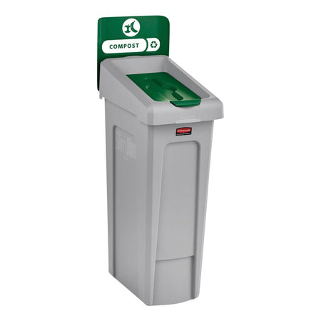 Rubbermaid -  Deksel slim jim rs gesloten groen