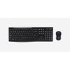 Logitech - Clavier MK270 Qwerty + souris noir