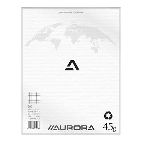 Aurora - Bloc-notes 210x270mm diamant 5x5mm 200 feuilles 45gr