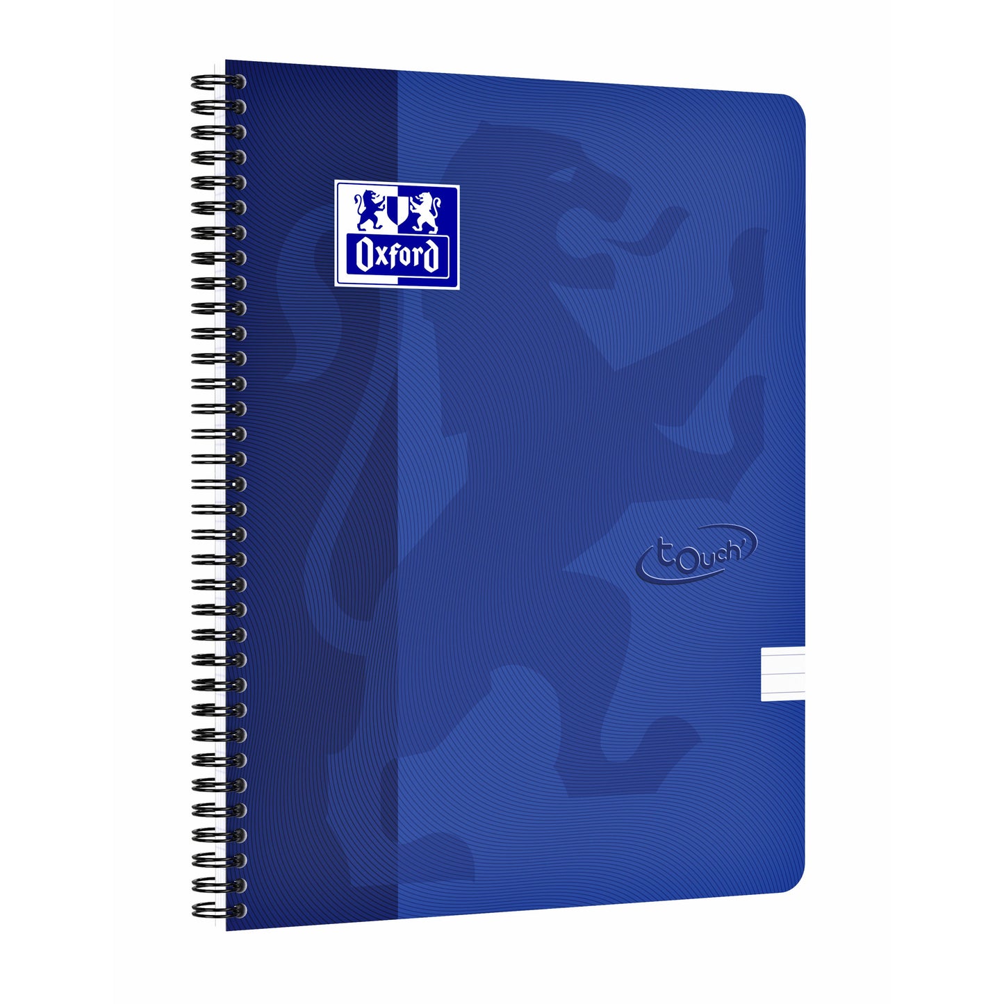 Oxford - Bloc spirale Touch A4 ligne 140 pages 80gr bleu