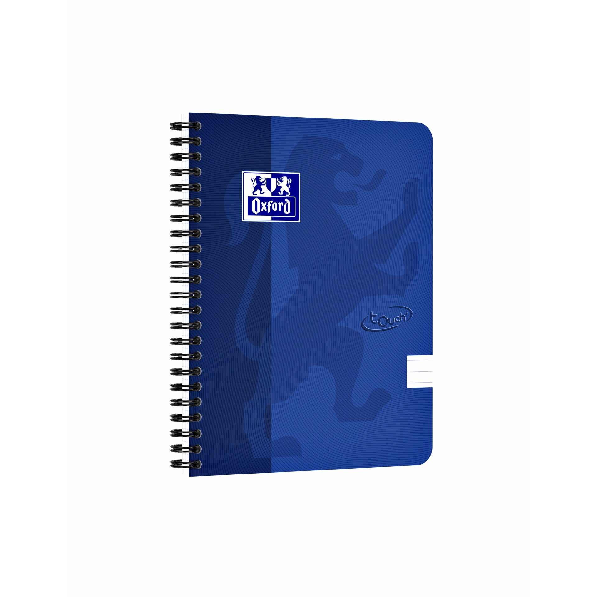 Oxford - Bloc spirale Touch A5 ligne 140 pages 80gr bleu