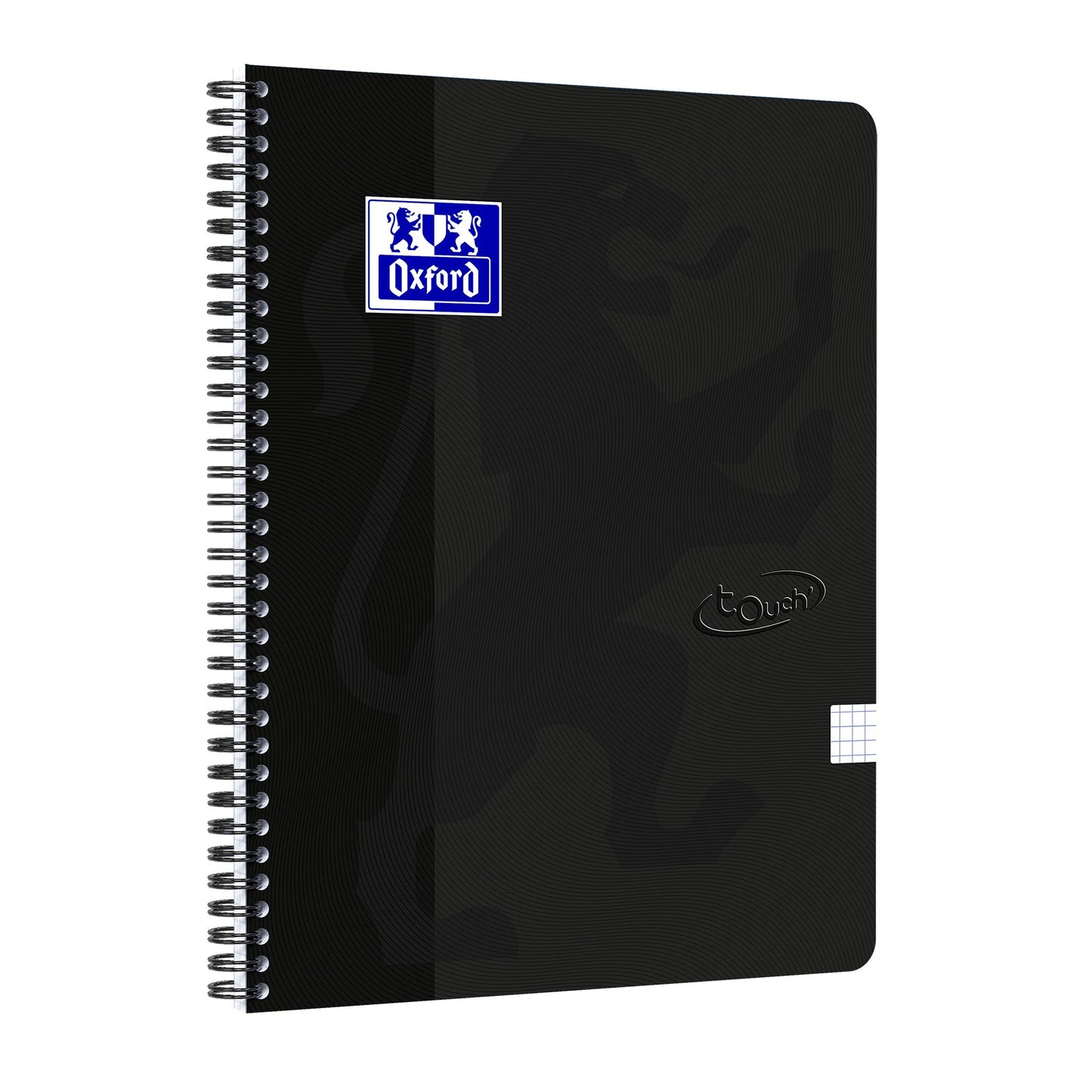 Oxford - Bloc spirale Touch A4 diamant 5x5mm 140 pages 80gr noir