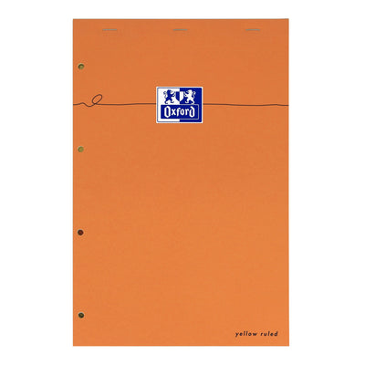 Oxford - Bloc de cours Orange Bloc-notes A4+ ligne 4 trous 160 pages 80gr orange | 5 pièces