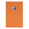 Oxford -  Cursusblok Orange Notepad A4+ lijn 4-gaats 160 pagina's 80gr oranje | 5 stuks