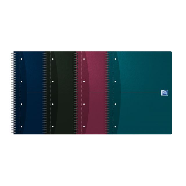 Oxford - Vorlesungsblock Essentials A4+ Line 4-Loch 180 Seiten 80gr sortiert | 5 Stück