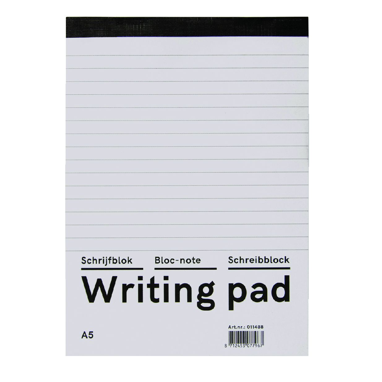 Qbasic -  Schrijfblok a5 lijn 160blz 60gr | 10 stuks