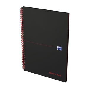 Oxford - Spiralblock Black n' Red A4-Linie 140 Seiten 80gr
