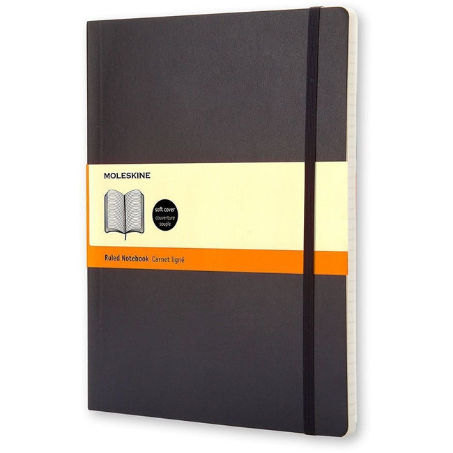 Moleskine -  Notitieboek  xl 190x250mm lijn sc zwart