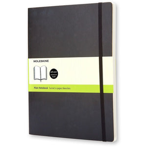 Moleskine - Carnet XL 190x250mm vierge couverture souple noir