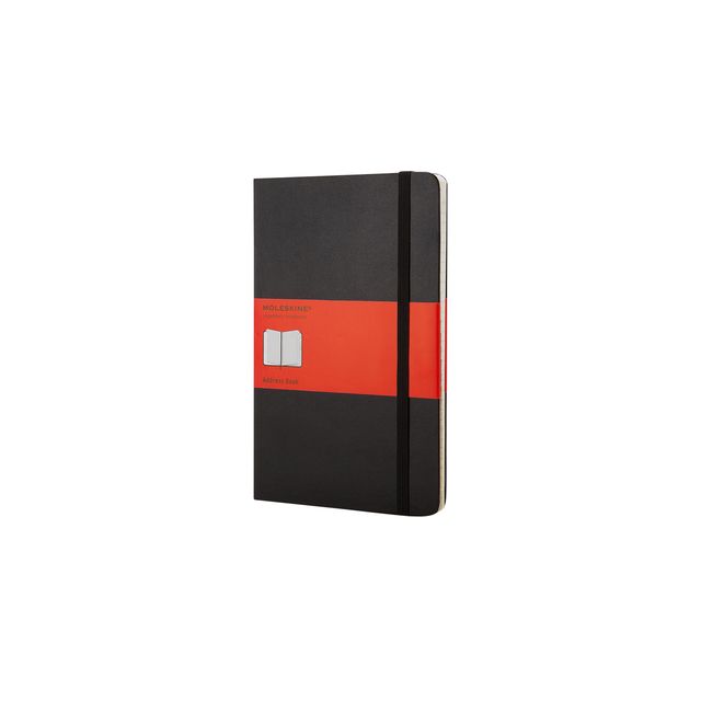 Moleskine – Adressbuch groß 130 x 210 mm, Hardcover, schwarz