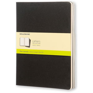 Moleskine - Carnet 190x250mm vierge 240 pages 70gr noir lot de 3 pièces