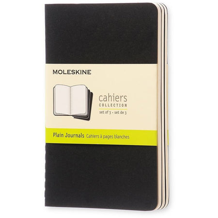 Moleskine -  Schrift  90x140mm blc 240pag zwart 3st