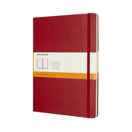 Moleskine -  Notitieboek  xl 190x250mm ln hc scarl rd