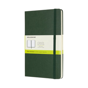 Moleskine -  Notitieboek  l 130x210mm blanco hc green