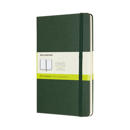 Moleskine -  Notitieboek  l 130x210mm blanco hc green