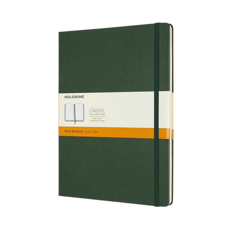 Moleskine -  Notitieboek XL 190x250mm lijn hard cover myrtle green