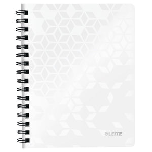 Leitz -  Notitieboek  wow a5 lijn spiraal pp wit