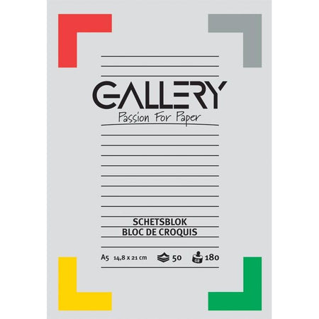 Galerie - carnet de croquis, 180 g/m², pi A5, 50 feuilles