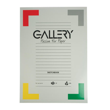 Gallery - carnet de croquis, ft 29,7 x 42 cm (A3), 180 g/m², bloc de 50 feuilles