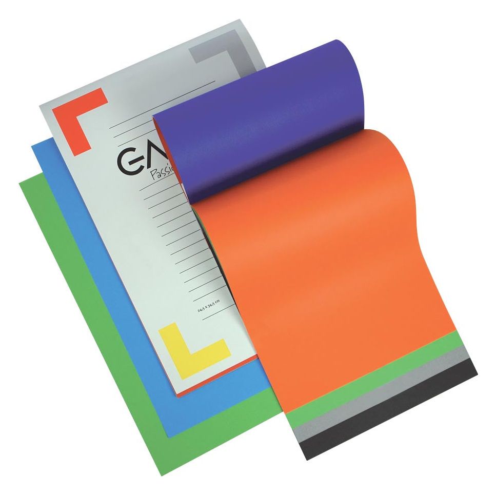 Gallery - Gallery gekleurd tekenpapier Multicolor, 120 g, ft 21 x 29,7 cm, A4, blok van 20 vel