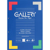 Gallery -   cursusblok, ft A4, 80 g/m², 2-gaatsperforatie, commercieel geruit, 100 vel