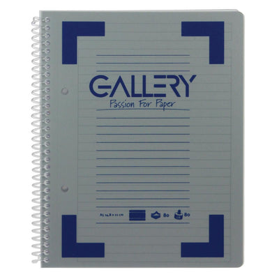 Gallery -   Traditional spiraalschrift ft A5, gelijnd, geassorteerde kleuren, 160 bladzijden
