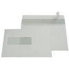 Galerie - Briefumschläge ft 156 x 220 mm, Fenster links, Streifenverschluss, innen grau, 500 Stück